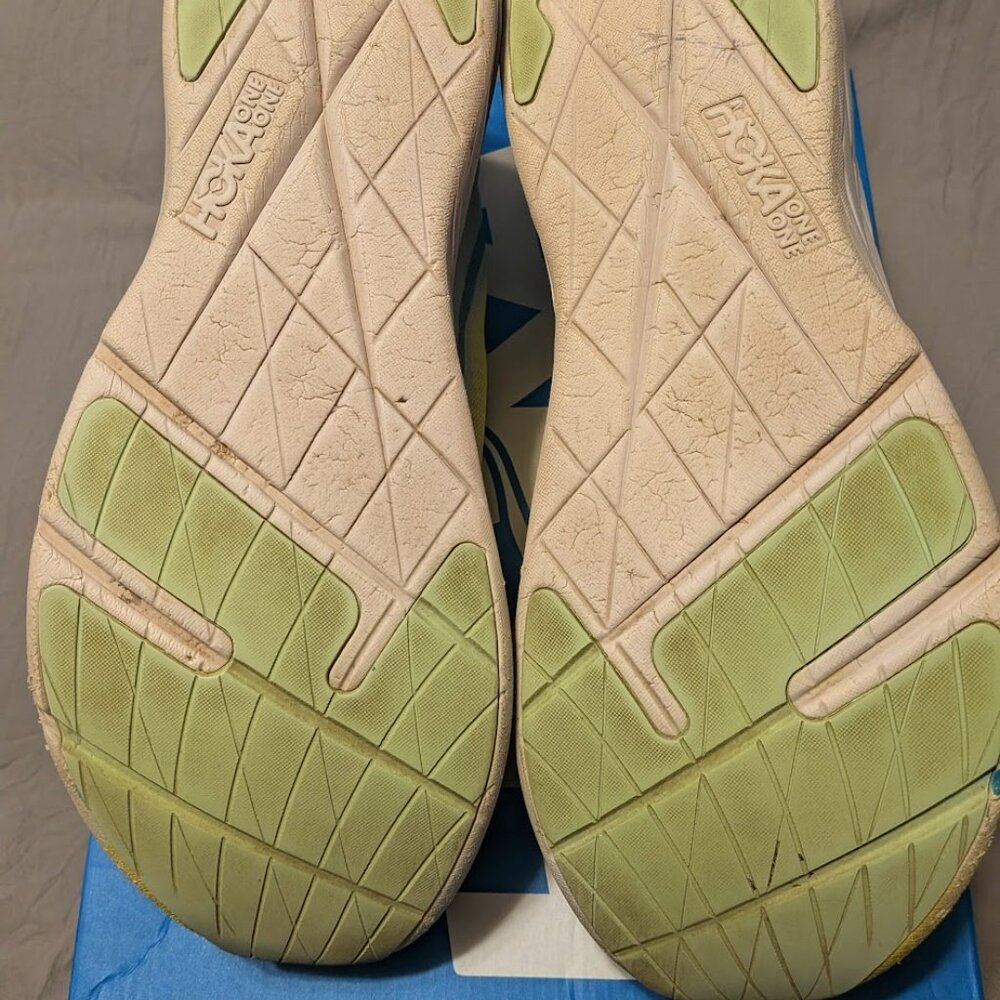 Hoka One One Men’s  Rocket X Blue Glass Evening Primrose Size 12 - Picture 9 of 11
